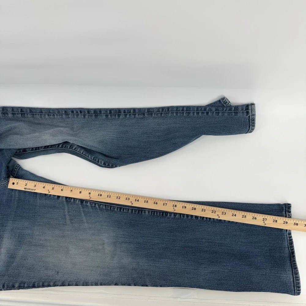 Abercrombie & Fitch Kilby Boot Jeans Mens 38x32 Blue Stretch Medium Wash Denim
